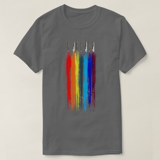 Camiseta Abstrato de pintura (Frente do Design)