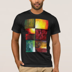 Camiseta Abstrato de pintura de arte moderna elegante