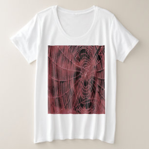 Camiseta Abstrato De Pintura De Uma Tela Magenta Rosa