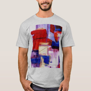 Camiseta Abstrato de pintura moderna Impressão de arte