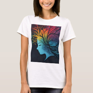 Camiseta Abstrato de saúde mental