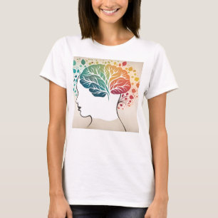 Camiseta Abstrato de saúde mental
