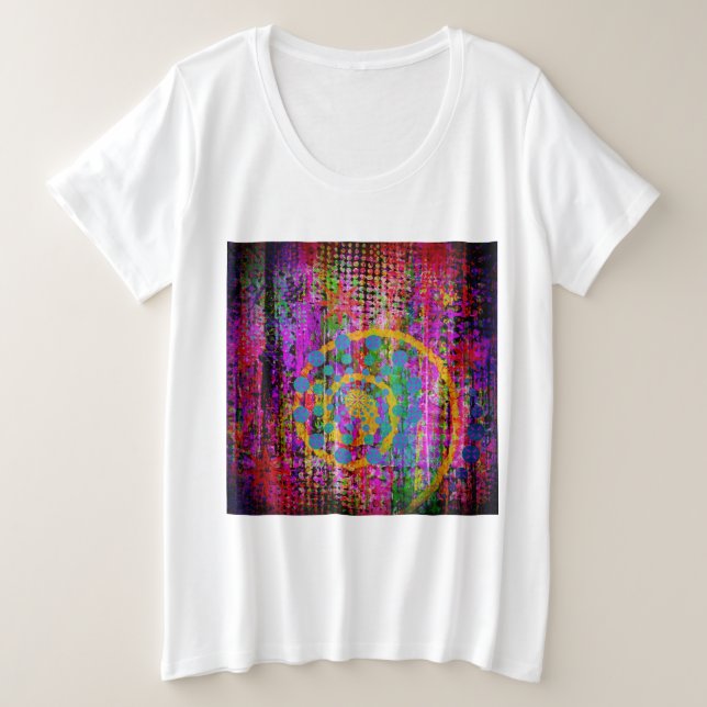 Camiseta Abstrato de triquete (Frente do Design)