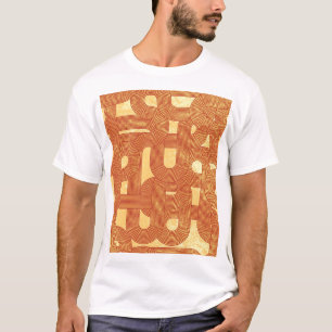 Camiseta Abstrato de Vintagem Geométrica Colorida.