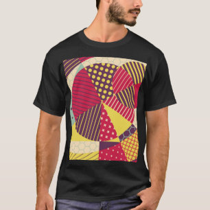 Camiseta Abstrato Design geométrico colorido