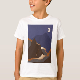 Camiseta Abstrato dourada paisagem