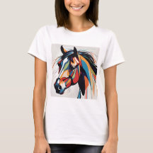 Abstrato Equestrian Horse Mustang Pony Bronco Colt