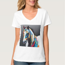 Abstrato Equestrian Horse Mustang Pony Bronco Colt
