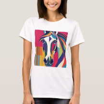 Abstrato Equestrian Horse Mustang Pony Bronco Colt