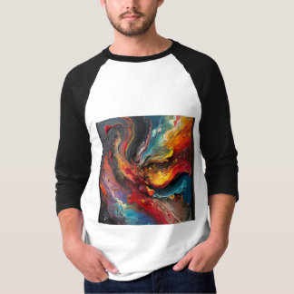 Camiseta "Abstrato Firestorm Art T-Shirt"