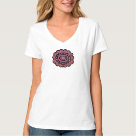 Camiseta Abstrato Floral Mandala Padrão Design