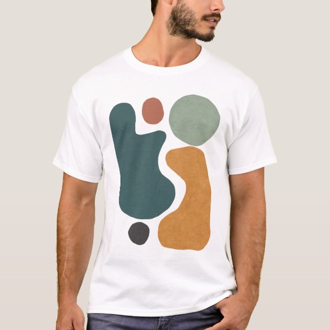 Camiseta Abstrato Formas arte (Frente)