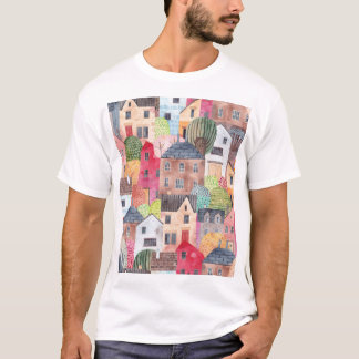 Camiseta Abstrato: Fundo Sem Costura De Aquarela.