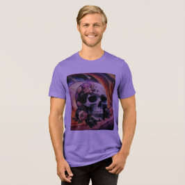 Camiseta Abstrato Galactic Vintage style Skull