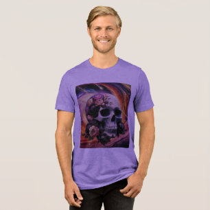 Camiseta Abstrato Galactic Vintage style Skull