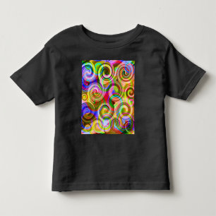 Camiseta Abstrato geométrica do Rolamento Pastel
