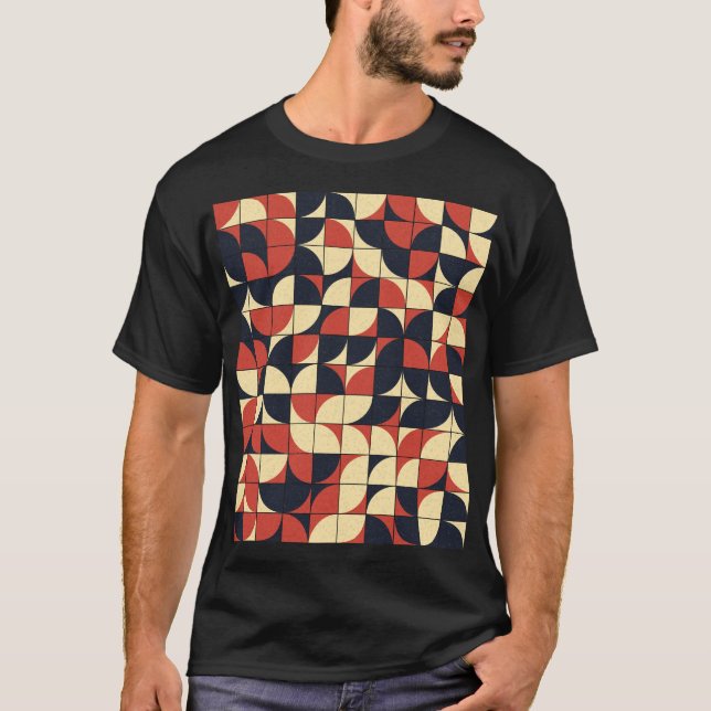 Camiseta Abstrato geométrico: arte computacional. (Frente)