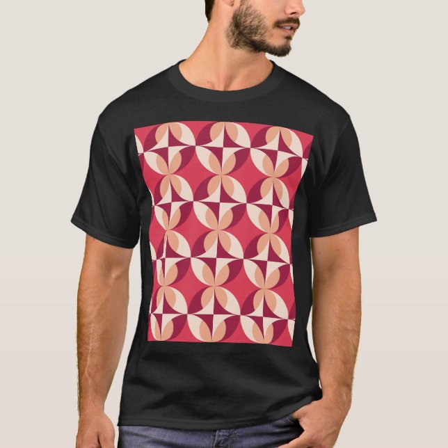 Camiseta Abstrato Geométrico: Design de têxteis sem costura (Frente)