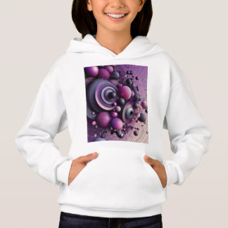 Camiseta Abstrato Geométrico Hoodie para Raparigas