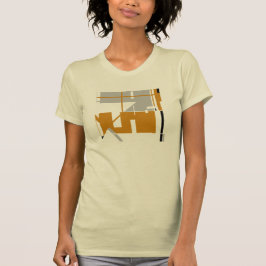 Camiseta Abstrato Geométrico inspirado na Cinza Preta MCM