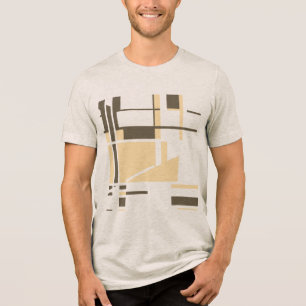 Camiseta Abstrato Geométrico inspirado no Cream Dark Brown 