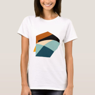 Camiseta Abstrato Geométrico - Padrões de Forma Negrito