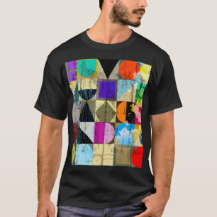 Camiseta Abstrato Geométrico: Traços e Placas