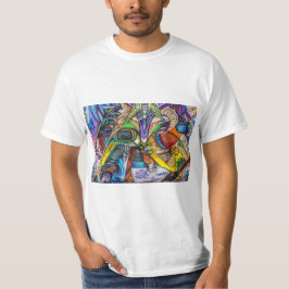 Camiseta abstrato Grafite