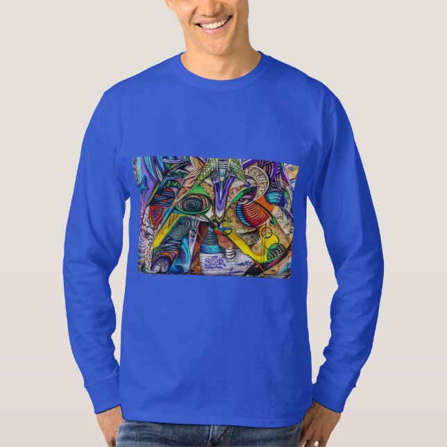 Camiseta abstrato Grafite (Frente)