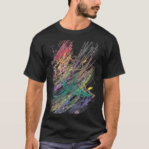 Camiseta "Abstrato Harmonia: Desenho Infantil para a Paz"