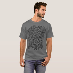 Camiseta Abstrato hipnótico Amorfo Phantasmagórico Moderno