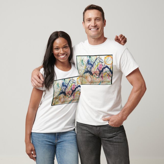 Camiseta Abstrato Jeff Hankamer Artjunkhaus (Unissex)