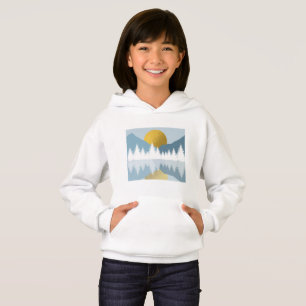 Camiseta Abstrato Landscape Ouro Winter Sunset Sunrise