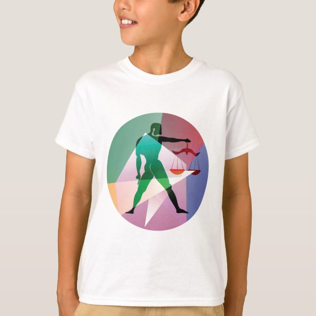 Camiseta abstrato libra (Frente)