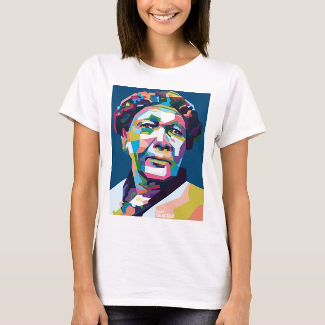 Camiseta Abstrato Mary Seacole no WPAP (Frente)