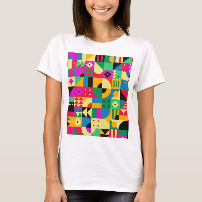 Camiseta Abstrato Modern Garden (Frente)