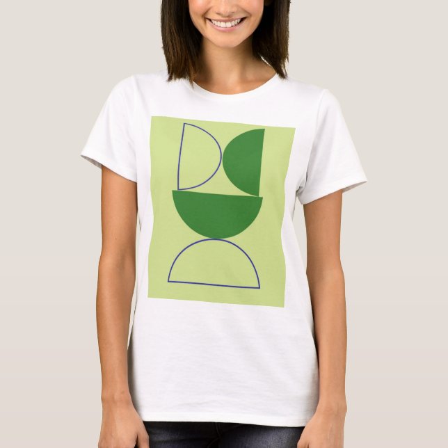Camiseta abstrato molda arte (Frente)