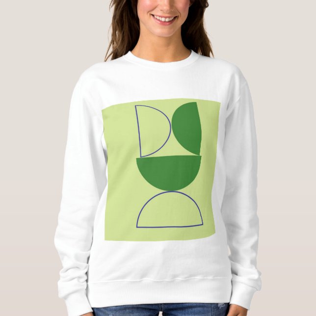 Camiseta abstrato molda arte (Frente)