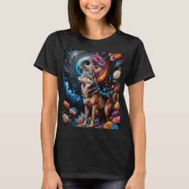 Camiseta Abstrato Moon Wolf