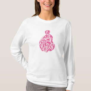 Camiseta Abstrato Mulheres Sentadas