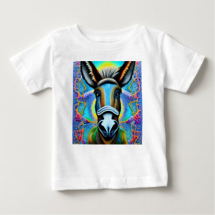 Camiseta Abstrato Multicolor Pequeno Macaco
