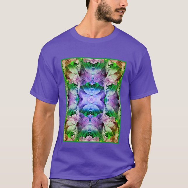Camiseta Abstrato Multipla Flor de Hibiscus (Frente)