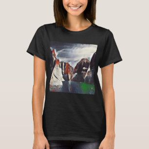 CAMISETA ABSTRATO NATUREZA DE CENÁRIOS DE MONTANHA