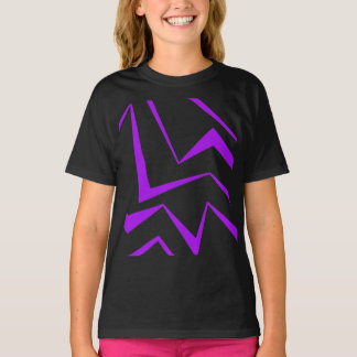 Camiseta Abstrato, negrito, padrão geométrico de ziguezague