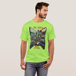 Camiseta Abstrato numéricos com efeito borboleta