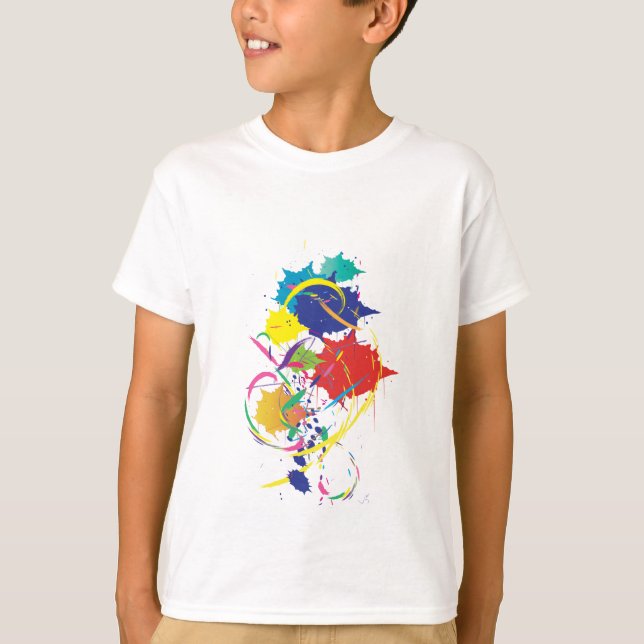 Camiseta Abstrato Paint Splatter Art Modern Legal.ai (Frente)