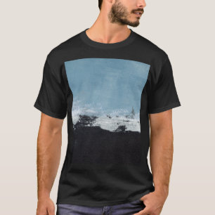 Camiseta Abstrato, Paisagem Pintada Pela Mão.