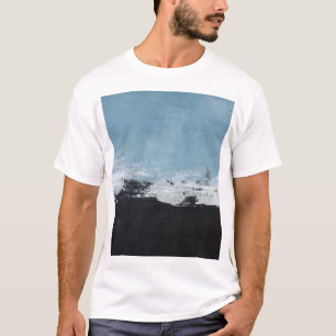 Camiseta Abstrato, Paisagem Pintada Pela Mão.