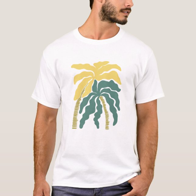 Camiseta Abstrato Palm Art (Frente)