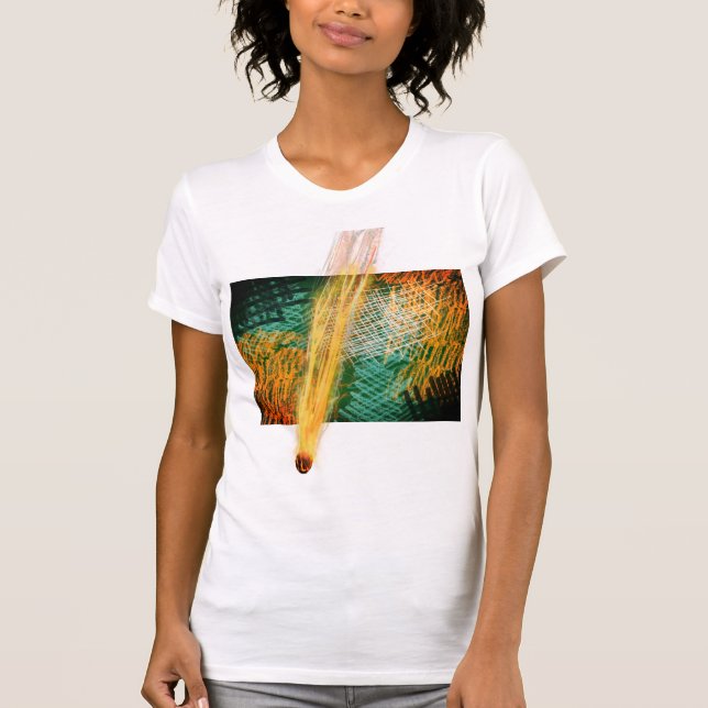 Camiseta abstrato para mulheres (Frente)